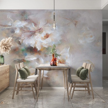 Art Gift Decor Фототапет Рисувани бели цветя