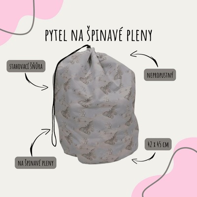 Děláme do plen Pytel na špinavé pleny Motýlci