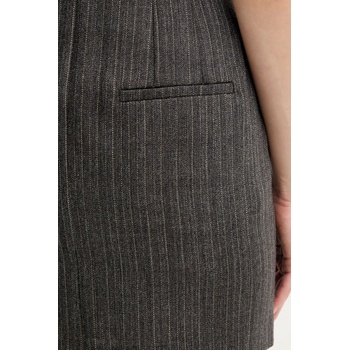 Marella Вълнена пола Marella в сиво къса с кройка тип молив 2523106112200 (2523106112200)