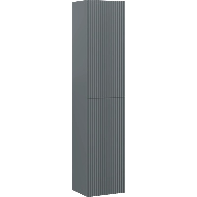 Mexen Rivel, баня колона 35 см, 2 врати, рифлена, графит мат - 91A21-03016-2-BF66 (91A21-03016-2-BF66)