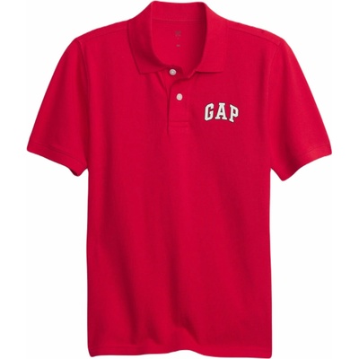 GAP Logo Pique Polo červená biela
