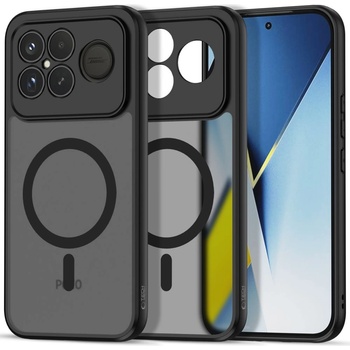 Tech-Protect Твърд кейс с MagSafe пръстен за Xiaomi Poco F8 Ultra от Tech-Protect MagMat - Matte Black (5906302352715)