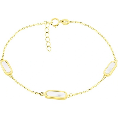 GEMMAX Řetízkový zlatý náramek GLBYL-19-03726