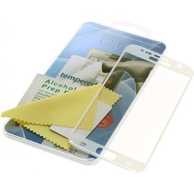 OTB Закалено защитно стъкло за iPhone 8 Plus, Full Cover 3D, бяло (8012805)