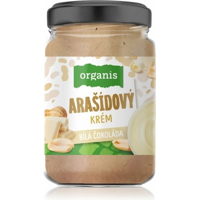 Organis Arašidový krém Biela čokoláda orechová nátierka 920 g
