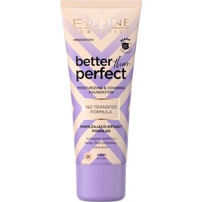 Eveline Cosmetics Better than Perfect krycí make-up s hydratačným účinkom 01 Ivory Neutral 30 ml