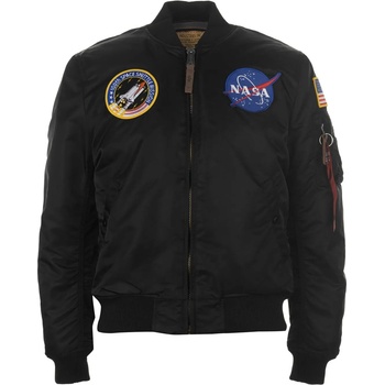 Image 1 of Alpha Industries Яке Alpha Industries Men's MA VF NASA Long Sleeve Bomber Jacket - Black 03