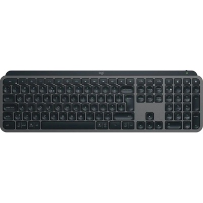 Геймърска Logitech MX Keys S, Bluetooth, Подсветка, 1500 mAh, Plug & Play, USB Type-C, Черна (920-011587)