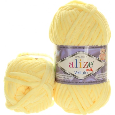 Alize Velluto světle žlutá 13