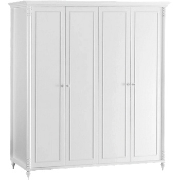 Carmen Четирикрилен детски гардероб nil - бял (3575158)