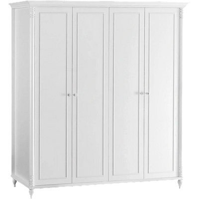 Carmen Четирикрилен детски гардероб nil - бял (3575158)