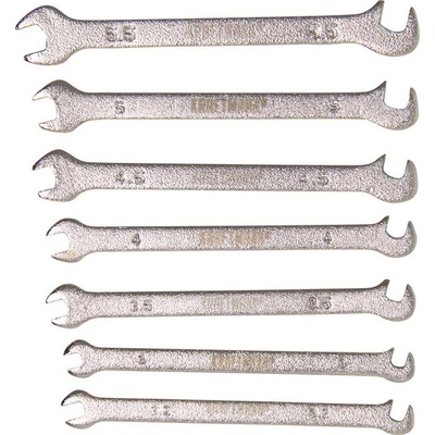 BGS technic Sada oboustranných plochých klíčů mini provedení 3 - 5,5 mm 7dílná BGS 1239