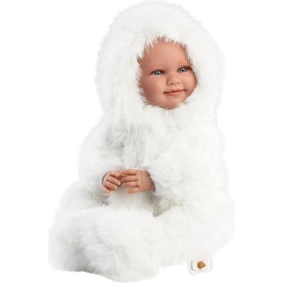 Llorens 74505 NEW BORN - реалистична бебешка кукла със звуци и меко текстилно тяло - 45