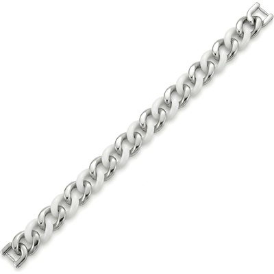 HARAHU Pánsky Náramok MB-40744 Strieborná Biela 21,5cm