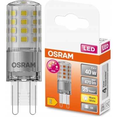 Osram LED žiarovka G9 s päticou 4W = 40W 470lm 2700K Warm 300° STAR stmievateľná 3-STEP