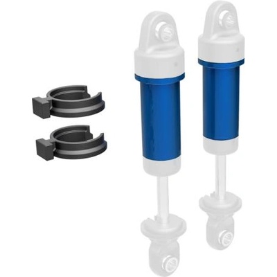 Traxxas Алуминиево тяло на амортисьор Traxxas GTM синьо анодизирано (2)