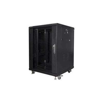 Lanberg Комуникационен шкаф, Lanberg rack cabinet 19" free-standing 15U/600x600 (flat pack) black (FF01-6615-12B)