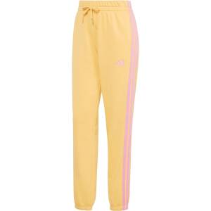 adidas Дамски анцунг долнище adidas Women's 3 Stripes FT CF Pants Tracksuit trousers - Semi Ice Tangerine / St Tropic Bloom (107-3469-0614)