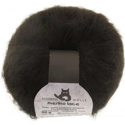 Schoppel Wolle Merino lace 8495 Dunkle Schokolade