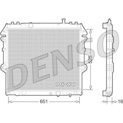 Chladič, chlazení motoru DENSO DRM50069