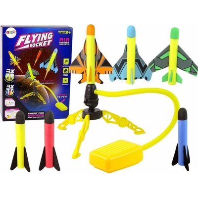 Lean Toys Hra Pěnový raketový katapult Pump Launcher