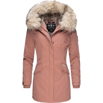 Navahoo Cristal дамско зимно яке с качулка и кожа, теракота (N-W-144-CRISTAL-terracotta-804)