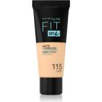 Maybelline new york Fit Me! Matte+Poreless матиращ фон дьо тен за нормална към мазна кожа цвят 115 Ivory 30ml