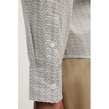 Giorgio Armani Риза Armani Exchange в бяло с кройка по тялото с класическа яка XM000625 AF13184 (XM000625.AF13184)