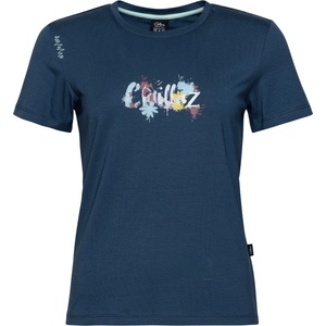 Chillaz Дамска тениска Chillaz Women's Iseo Floral Vibes T-shirt - Dark Blue - размер 38 (EU) (916-6247-0114)