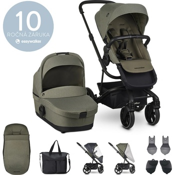 EASYWALKER Set kombinovaný Harvey3 Sage Green s príslušenstvom 2020
