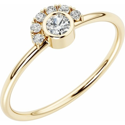 Eppi Half halo prsten s lab grown diamanty Jorg R47485