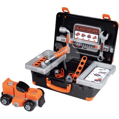 Smoby Black&Decker Pracovní kufřík Bricolo Box s rozebíratelným autíčkem