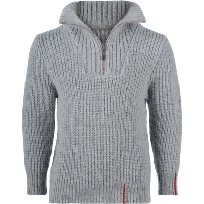 Engel Детски вълнен пуловер Engel Kid's Troyer Merino jumper - Kiesel - размер 104 (EU) (704-2307-0111)