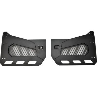 Polovičné dvere, Predné, Čierna, S bočnými zrkadlami, Serie Raptor, Jeep Wrangler JL, Jeep Gladiator JT