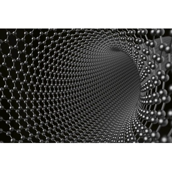 DIMEX ART s. r. o Флизелинов фототапет структура от въглеродни нанотръби 375 x 250 см