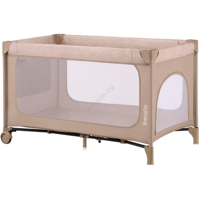 Lionelo - Детска пътна кошара JASMIN EASY FOLD, бежов пясък (LN0303)