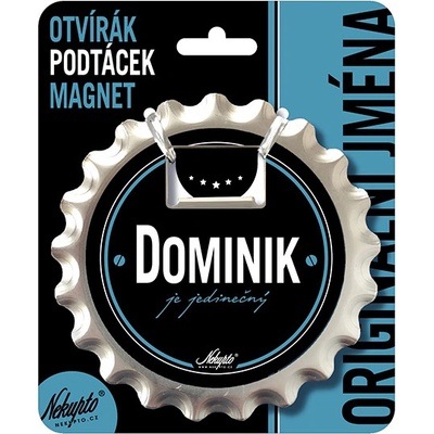 Nekupto Otvírák na pivo, podtácek se jménem Dominik V.I.P. – Zboží Dáma