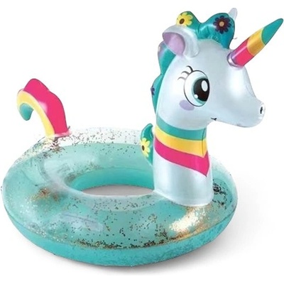 Senzanakupy Nafukovací jednorožec s flitry modrý 70 cm