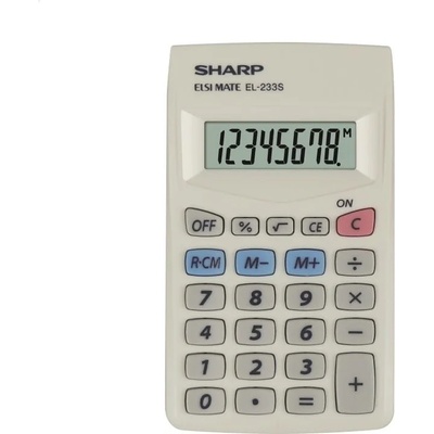 Sharp Джобен калкулатор, 8 цифри, sharp "el-233s" el233s (sh-el233s)