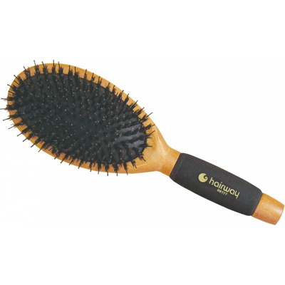 Hairway kefa na vlasy oválna veľká diviačie štetiny & nylon 13 radová