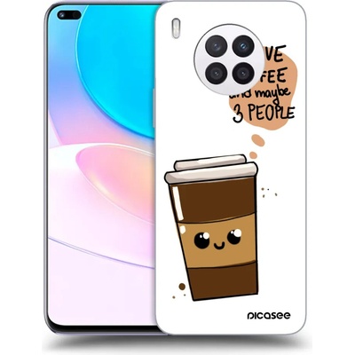 Púzdro Picasee silikónové Huawei Nova 8i - Cute coffee čiré