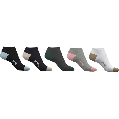 Slazenger Дамски чорапи Slazenger Trainer Socks 5 Pack Ladies - Colours