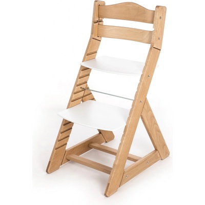 Hajdalánek Rostoucí židle Maja opěrka do kulata bílá / dub světlý