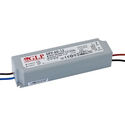 GLP Захранване GLP, 60W, 12V, 5A, IP67, Multolaed (GPV-60-12) (GPV-60-12)