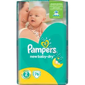 Pampers Пелени Pampers New Baby Mini, 76-Pack, p/n PA-0202414 - Пелени за еднократна употреба за бебета с тегло от 4 до 8 kg (PA-0202414)