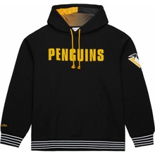 Mitchell & Ness Pánska mikina Pittsburgh Penguins NHL Playmaker Fleece Hoodie Vintage Logo
