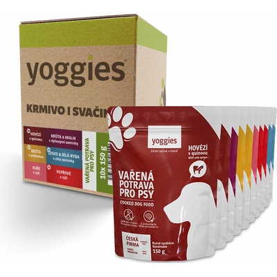 Yoogies Balení vařené potravy Degustační menu 10 x 150 g