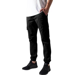 Urban Classics Мъжки карго панталони в черно Urban Classics Washed Cargo Twill Jogging PantsMODEL177 SALE - , размер 34