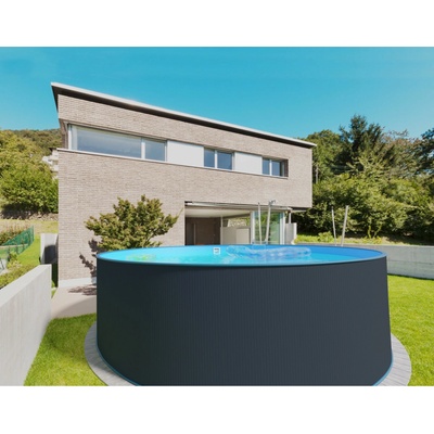 Planet Pool Azurotico 4,5 x 1,2 m antracit / blue