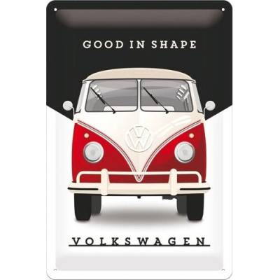 NOSTALGIC ART ceduľa VOLKSWAGEN GOOD IN SHAPE white/black